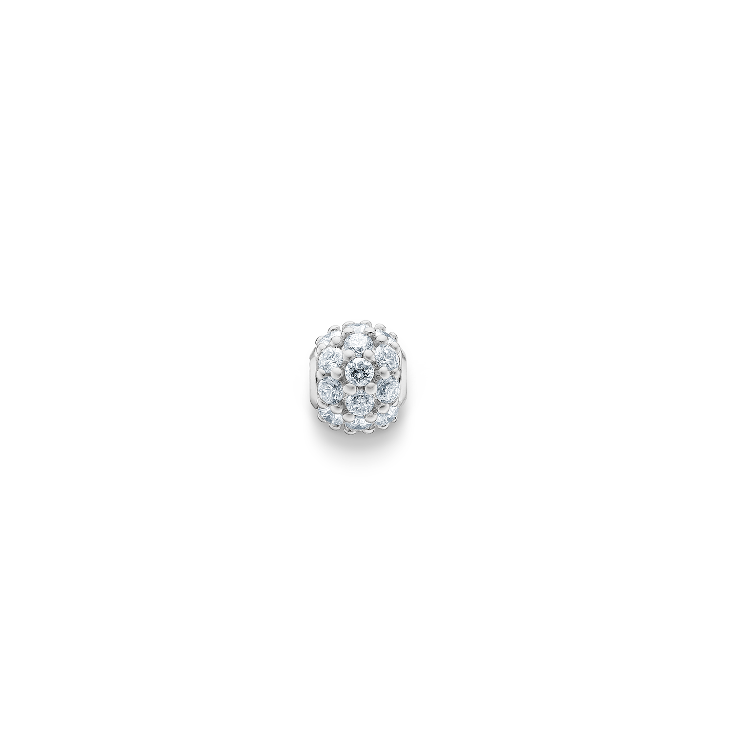 Inner Peace Diamond Bead - 18kt White Gold