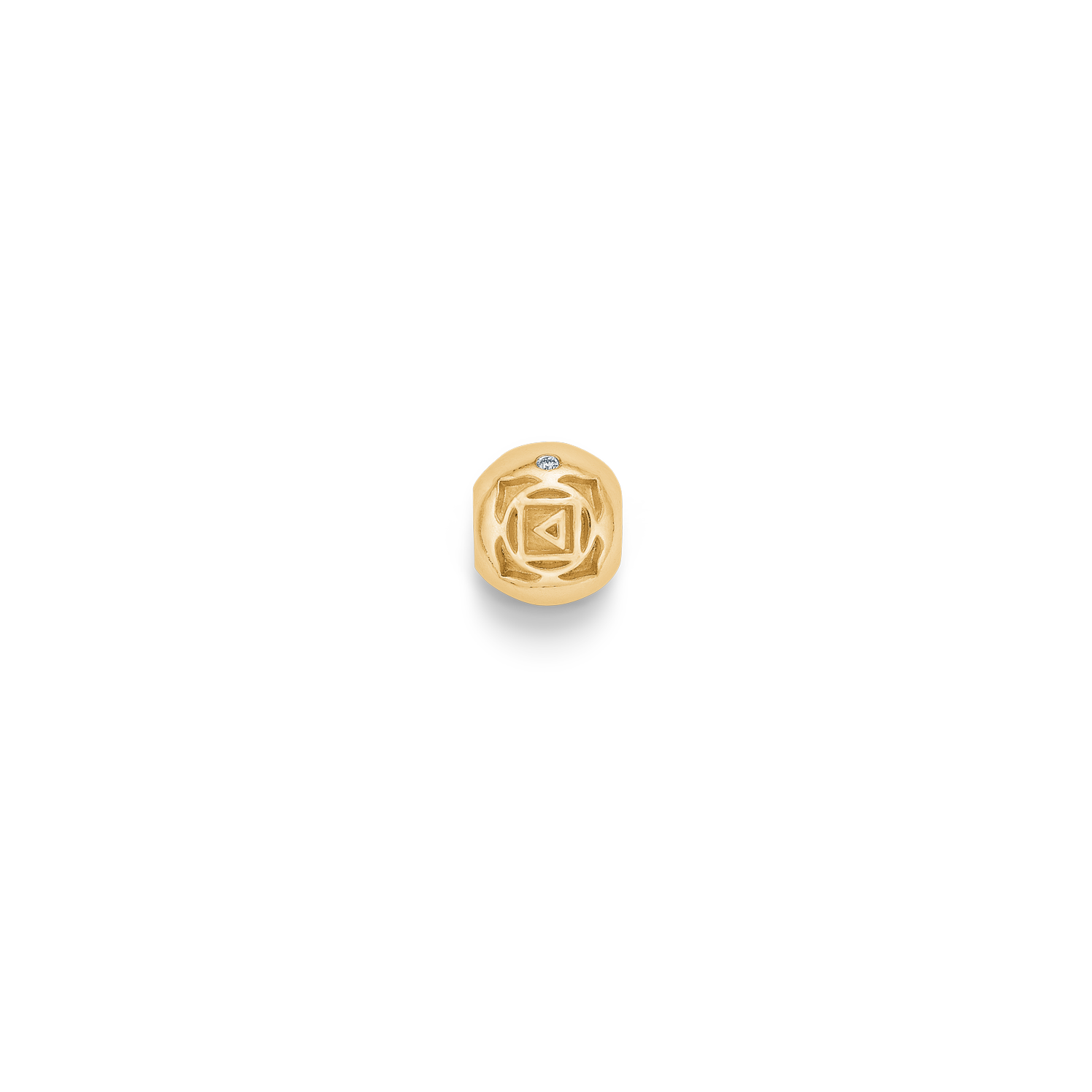 Inner Peace Root Chakra Bead - 18kt Yellow Gold