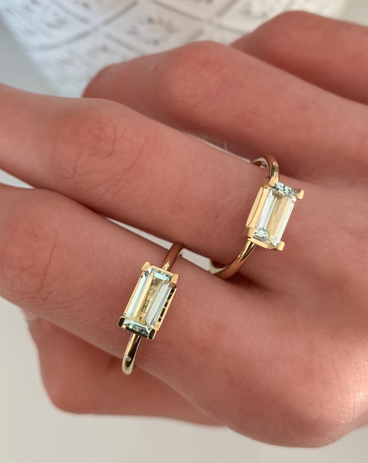 Nord Blue Ring - 18kt Yellow Gold