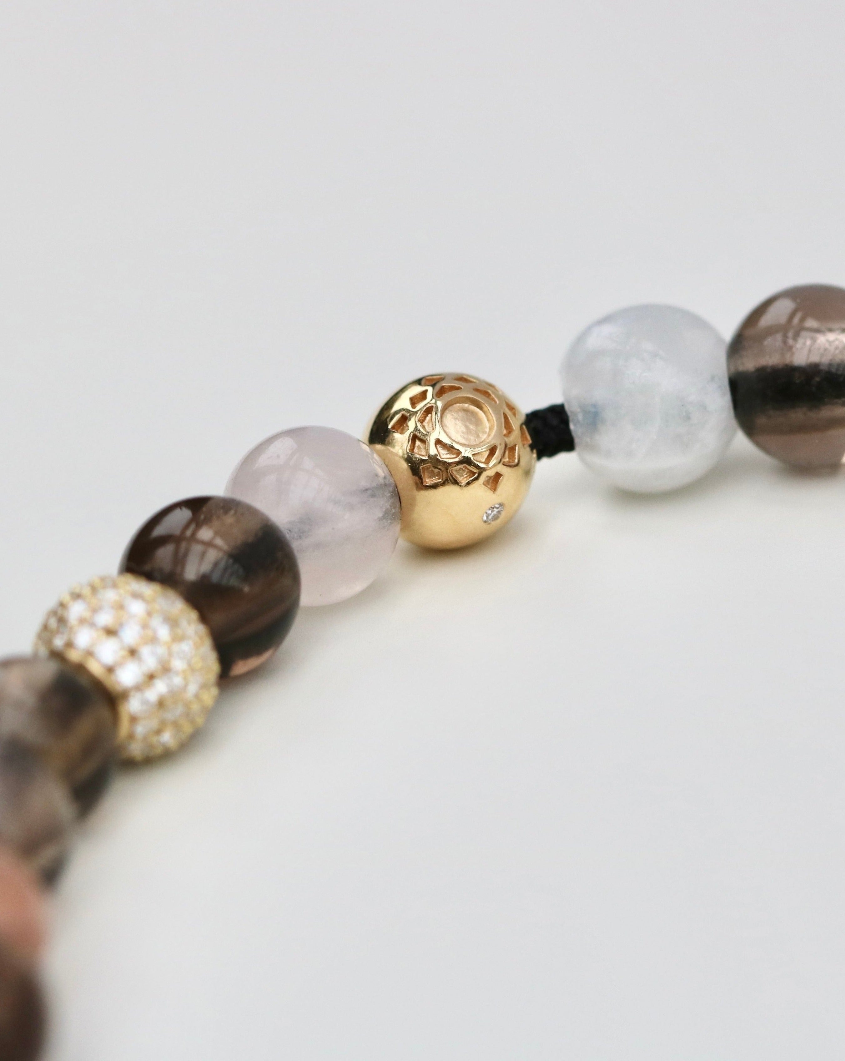 Inner Peace Crown Chakra Bead - 18kt White Gold