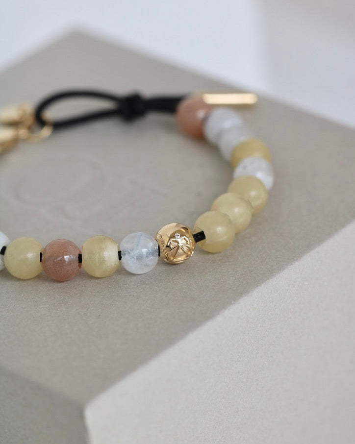 Inner Peace Solar Plexus Chakra Bead - 18kt Yellow Gold