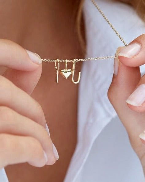 My J Pendant - 18kt Yellow Gold