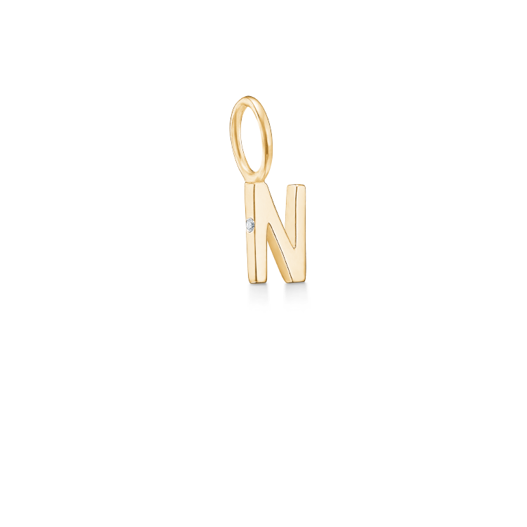 My N Pendant - 18kt Yellow Gold
