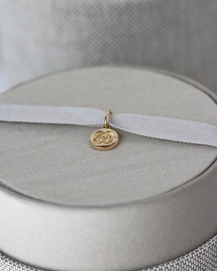 Inner Peace Root Chakra Pendant - 18kt Yellow Gold