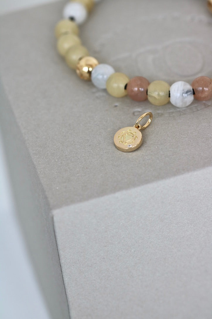 Inner Peace Solar Plexus Chakra Pendant - 18kt Yellow Gold