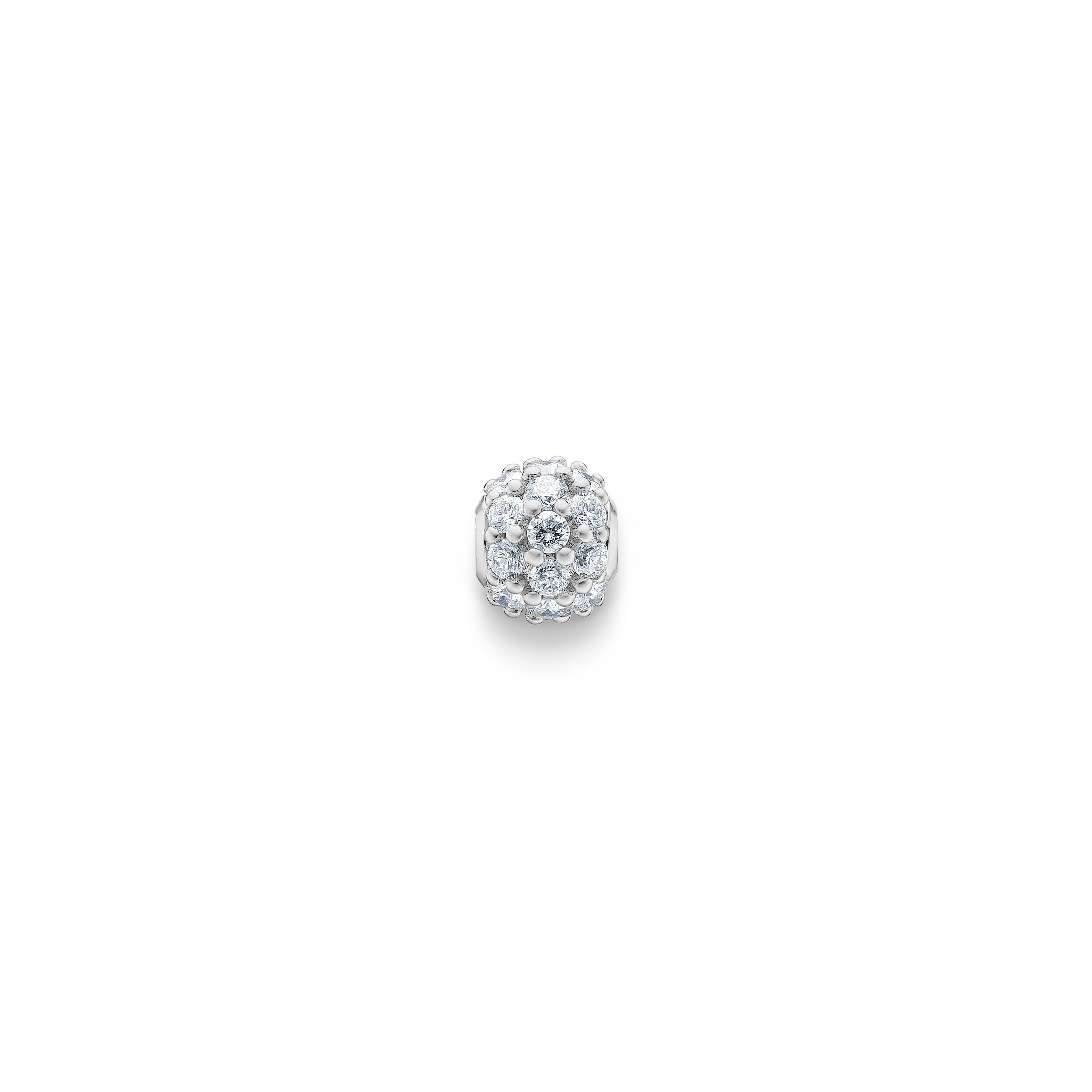 Inner Peace Diamond Bead - 18kt White Gold