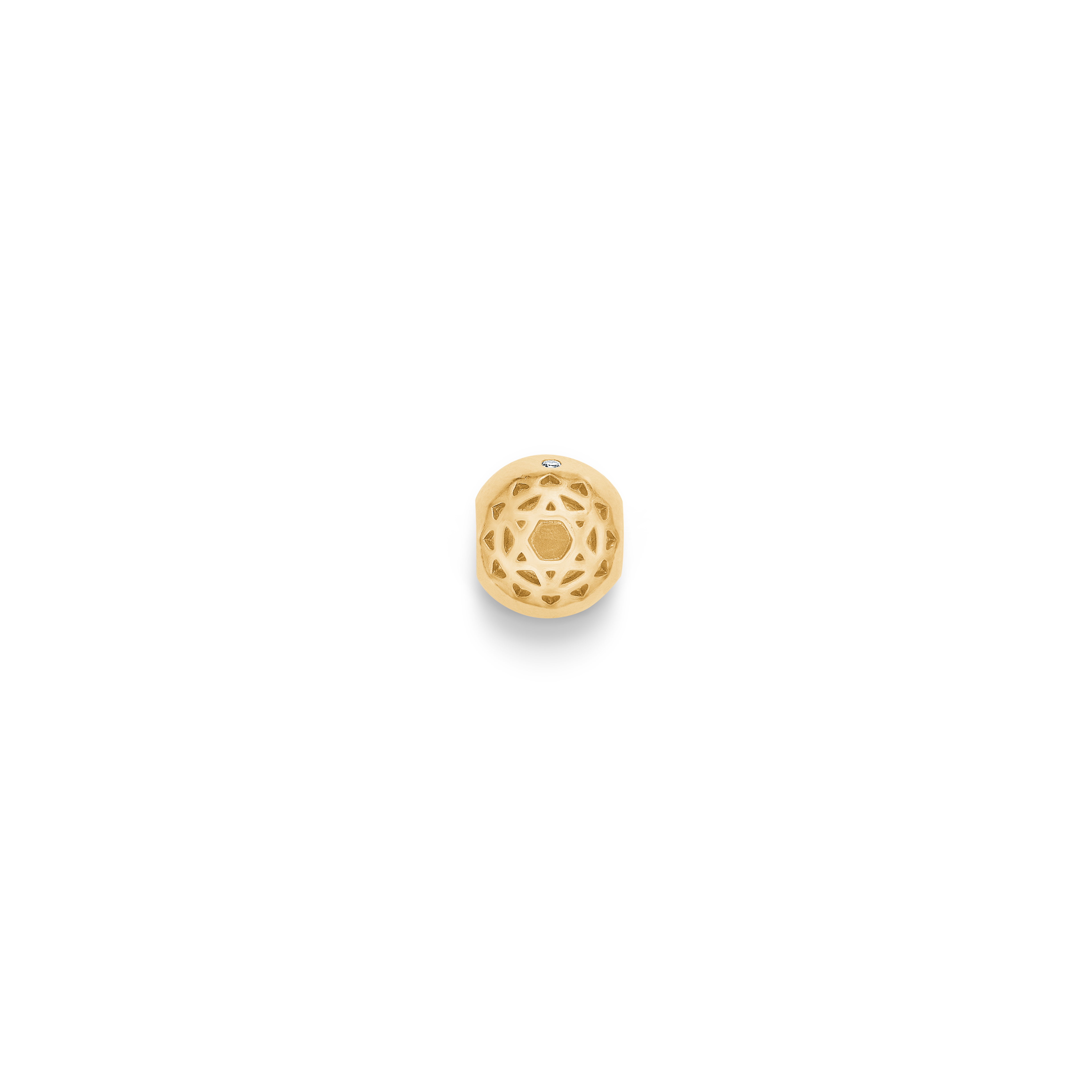 Inner Peace Heart Chakra Bead - 18kt Yellow Gold