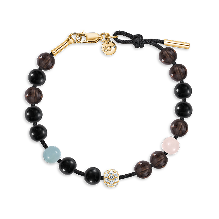 Inner Peace Petit Diamond Bead - 18kt Yellow Gold