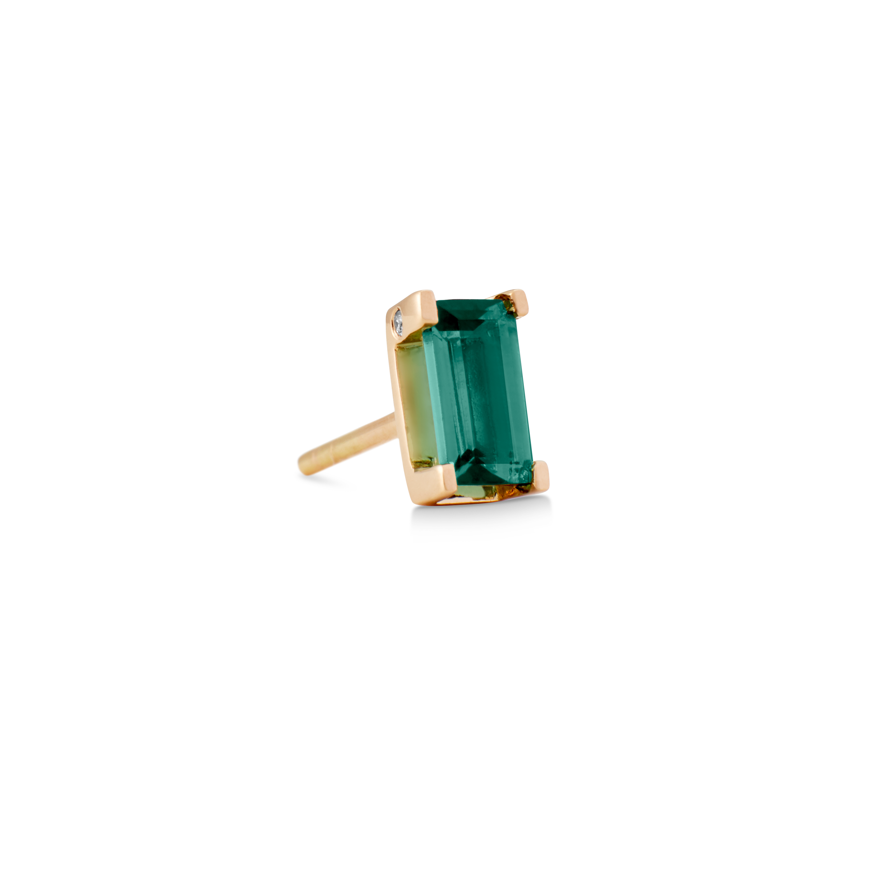 Nord Green Earring - 18kt Yellow Gold