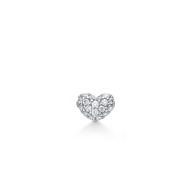 Symbols My Heart Diamant Øredobb - 18kt Hvitt gull