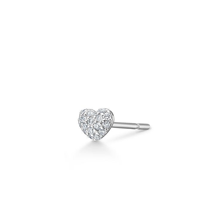 Symbols My Heart Diamant Øredobb - 18kt Hvitt gull