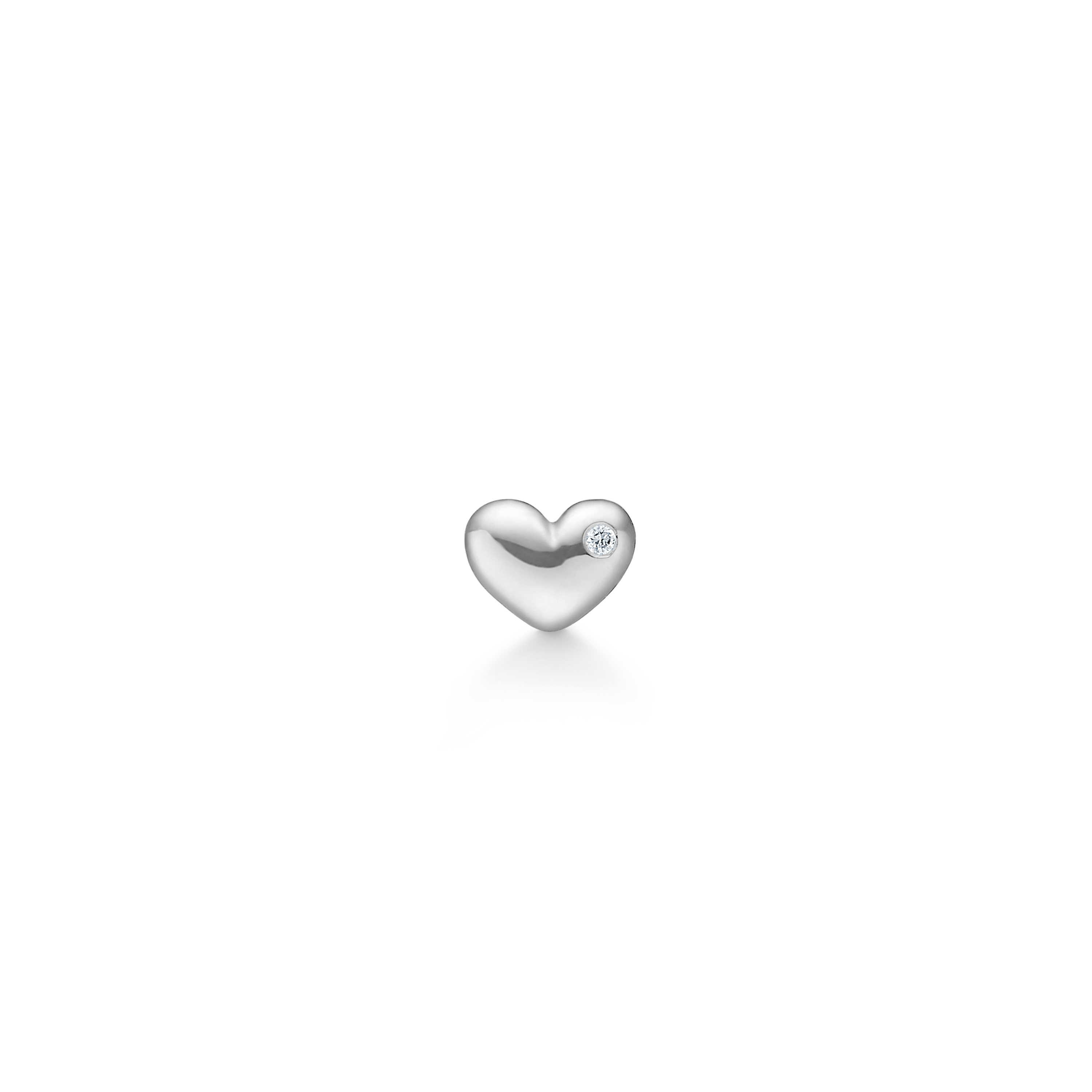 Symbols My Heart Øredobb - 18kt Hvitt gull