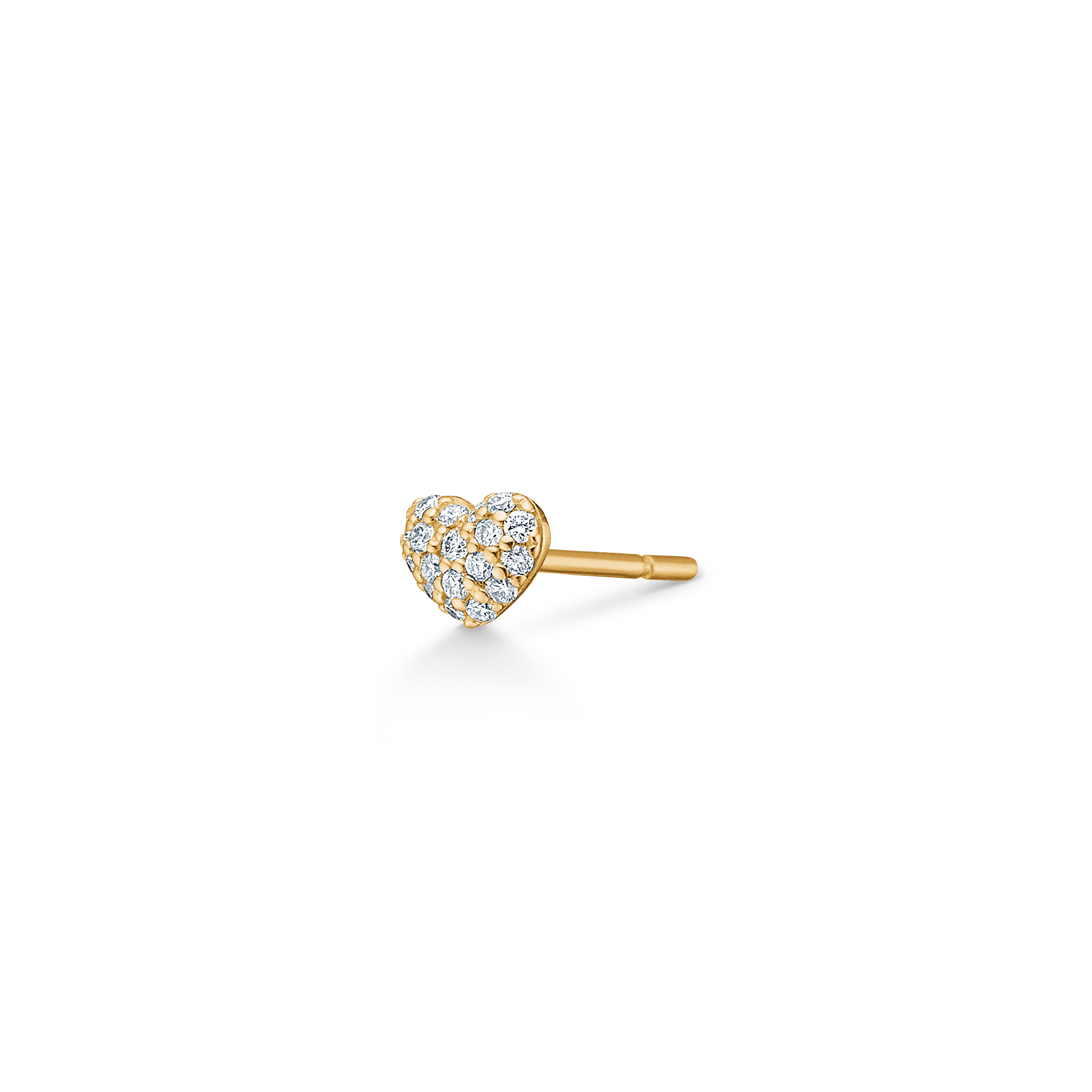 Symbols My Heart Dimant Øredobb - 18kt Gult gull