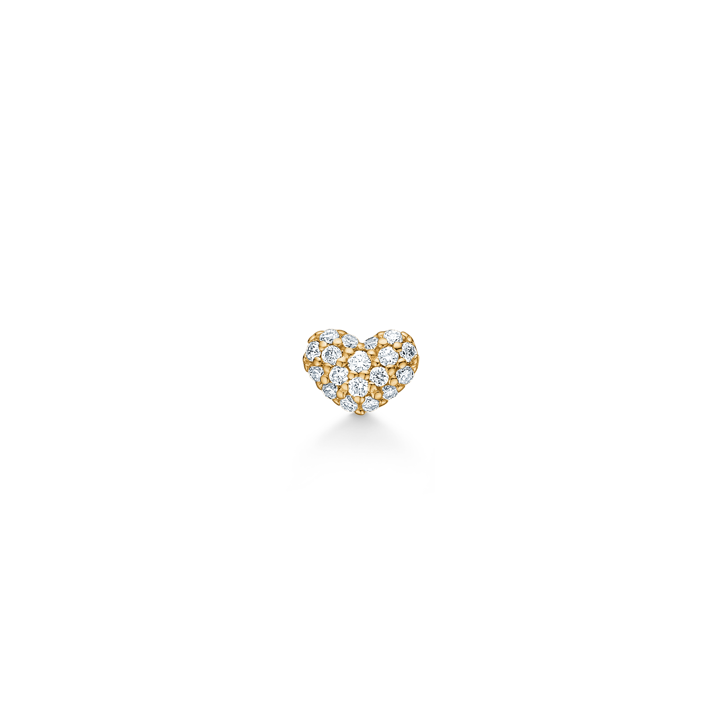 Symbols My Heart Dimant Øredobb - 18kt Gult gull