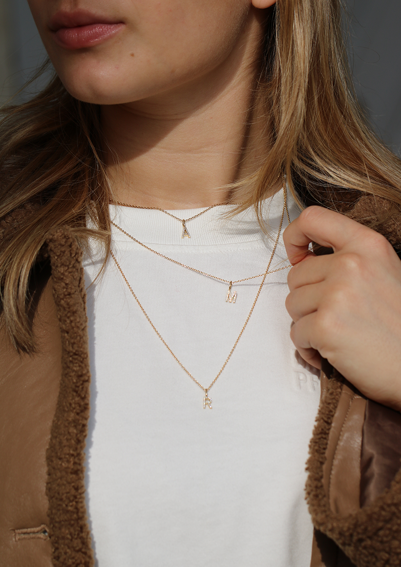 My O Diamond Pendant - 18kt Yellow Gold