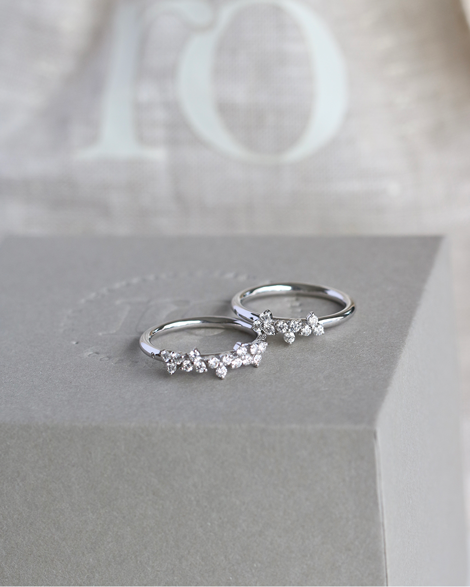 Fryd Diamantring II - 18kt Hvitt Gull