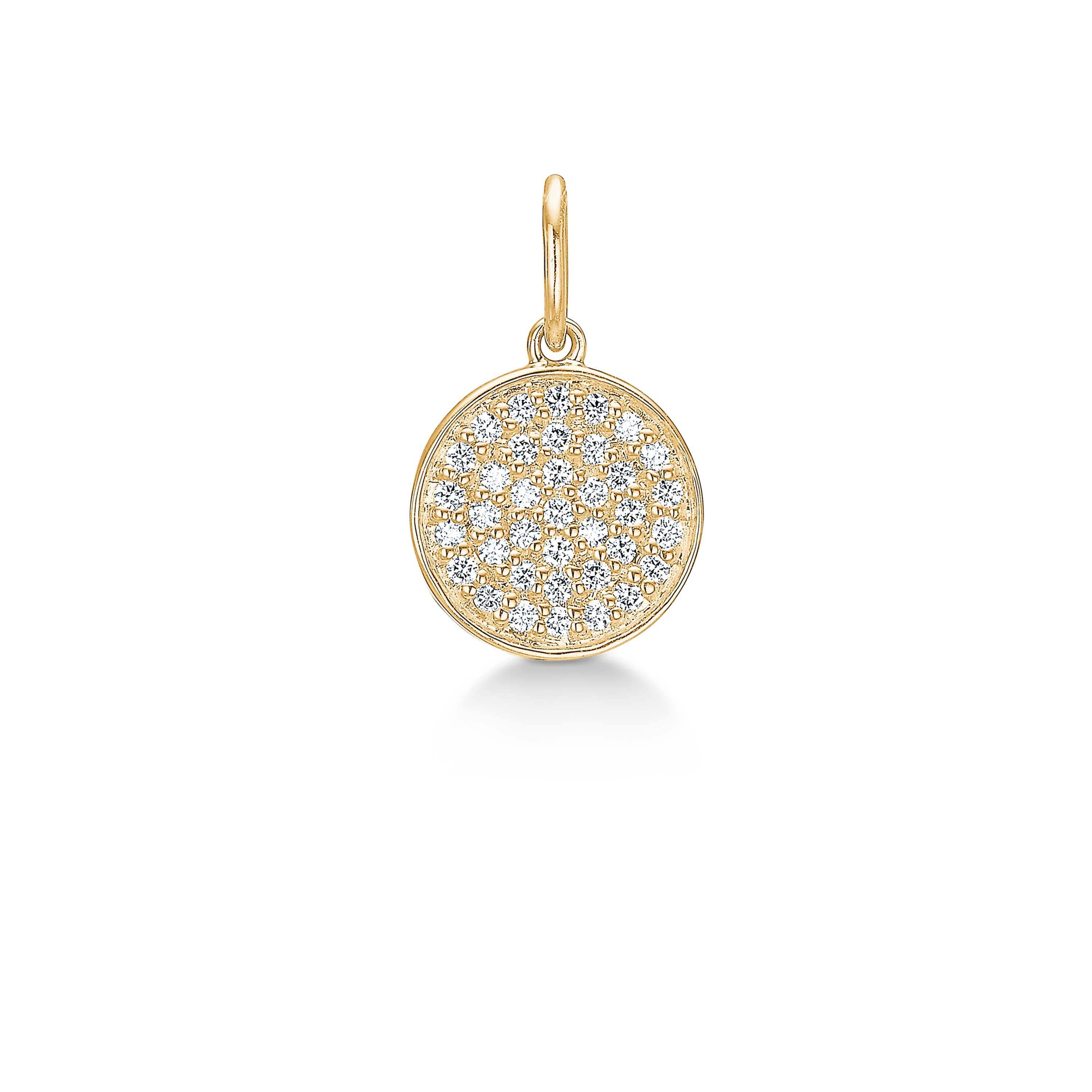 Rock Diamant Anheng - 18kt Gult Gull