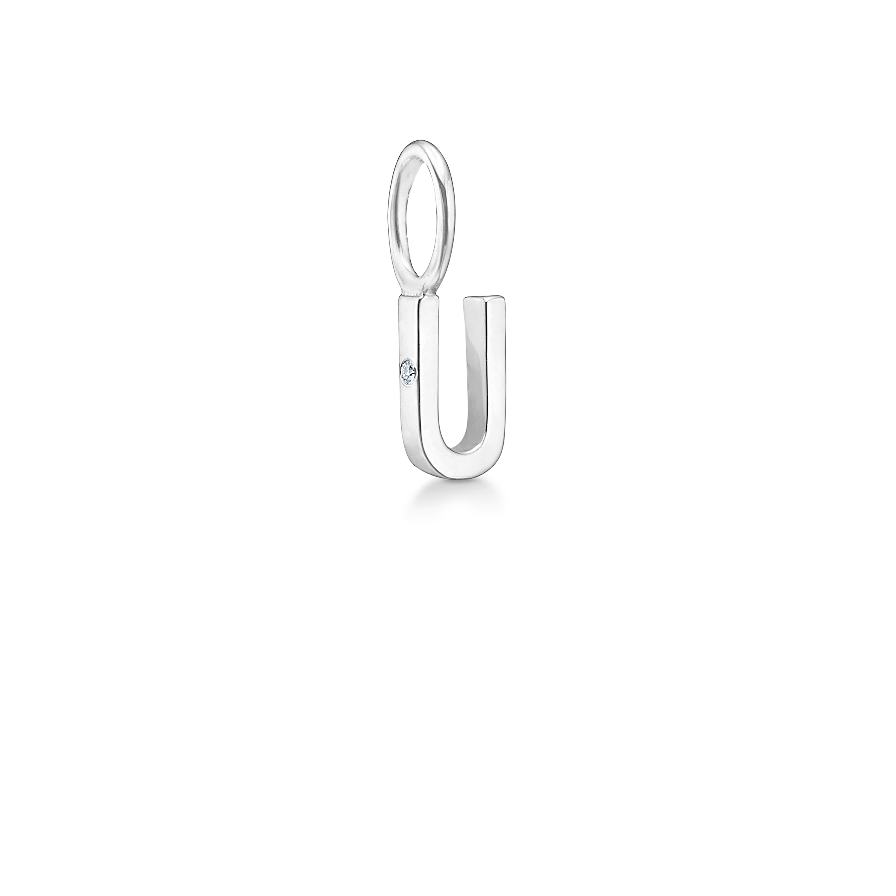 My U Pendant - 18kt White Gold