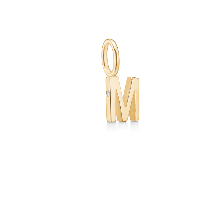My M Pendant - 18kt Yellow Gold