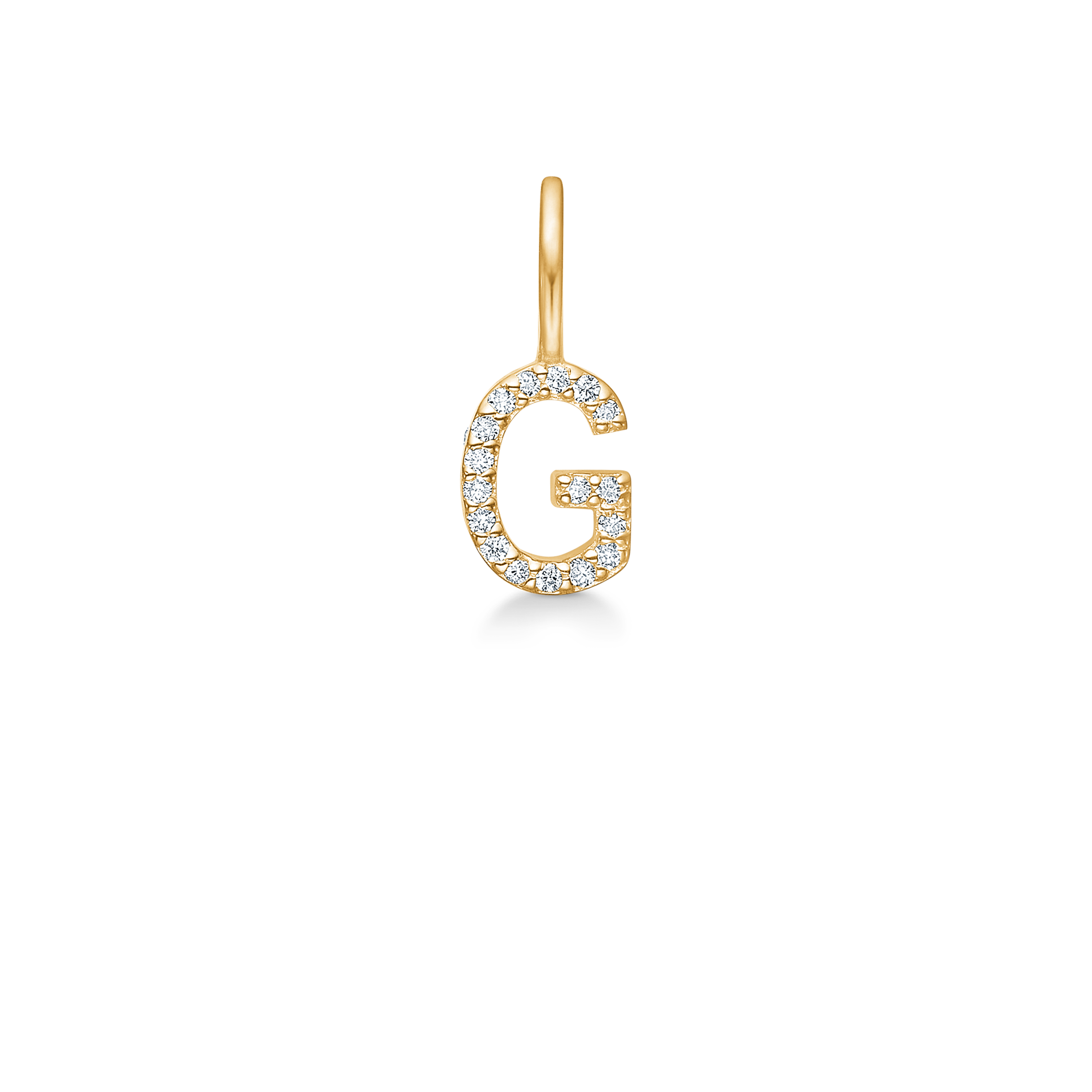 My G Diamond Pendant - 18kt Yellow Gold