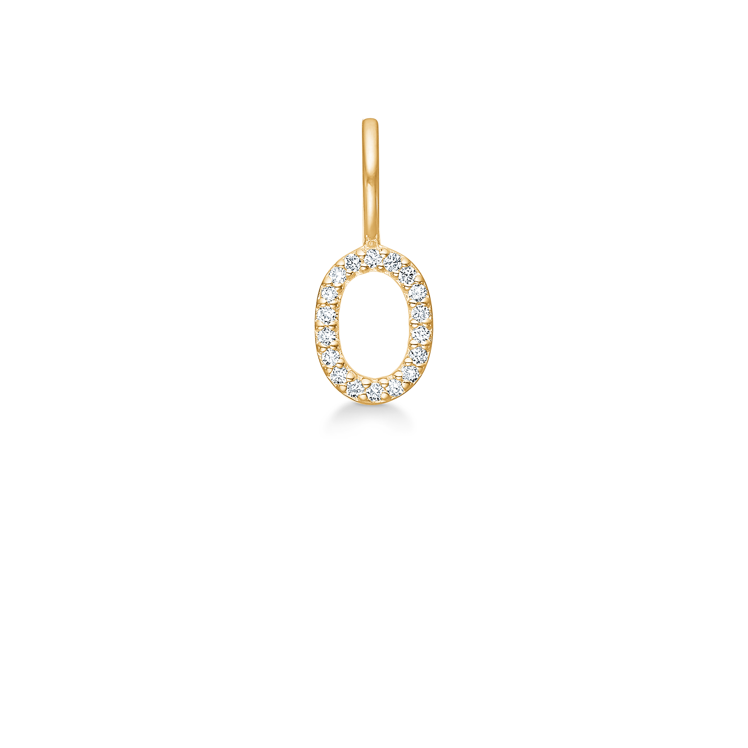 My O Diamond Pendant - 18kt Yellow Gold