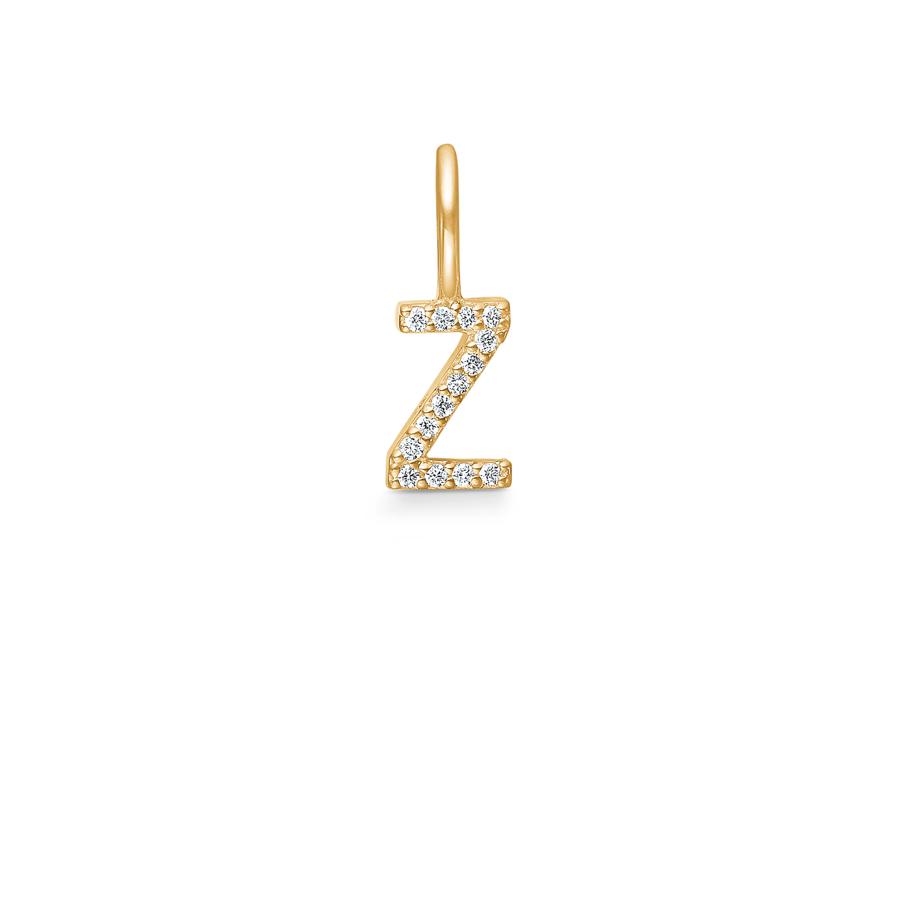 My Z Diamond Pendant - 18kt Yellow Gold