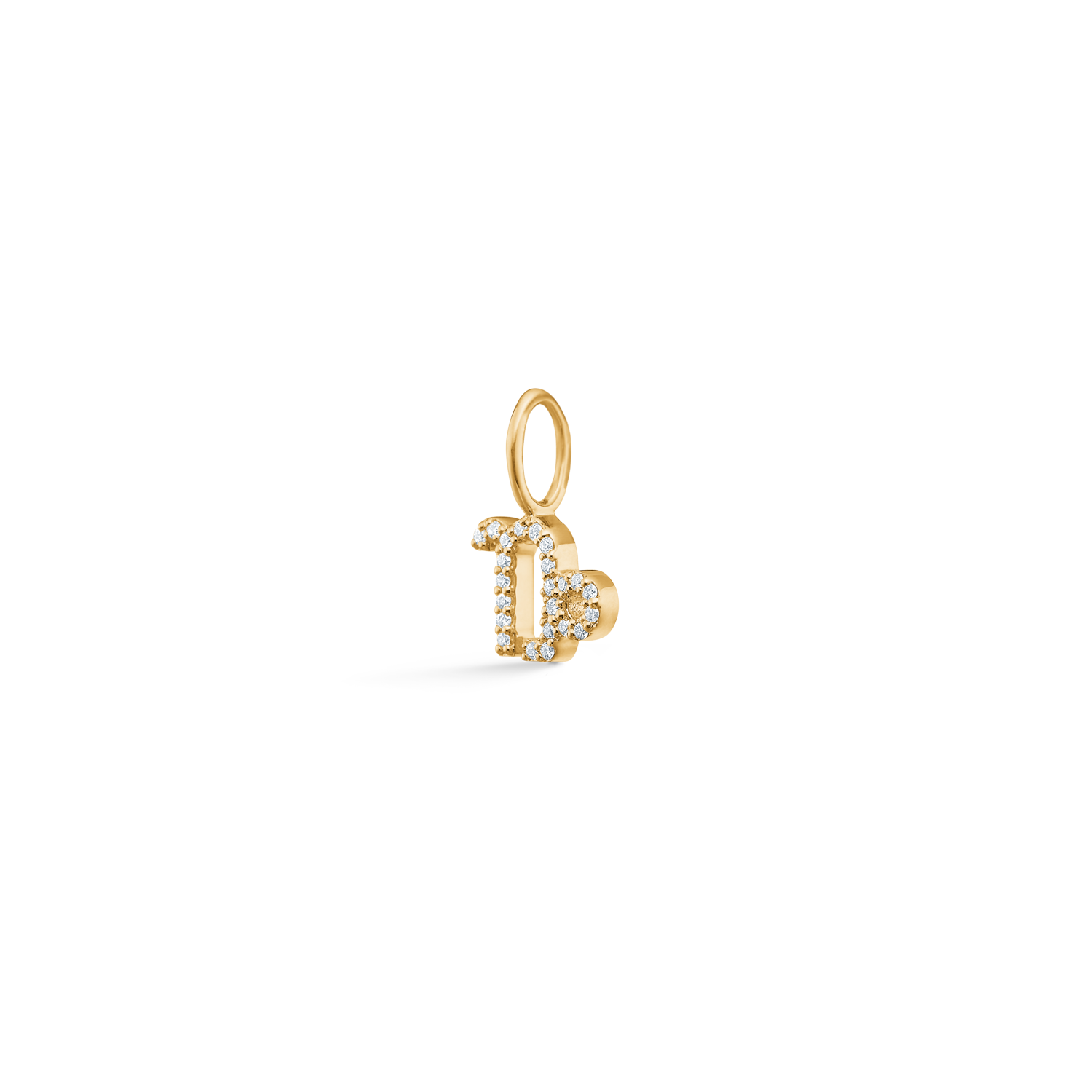 My Capricorn Diamond Pendant - 18kt Yellow Gold