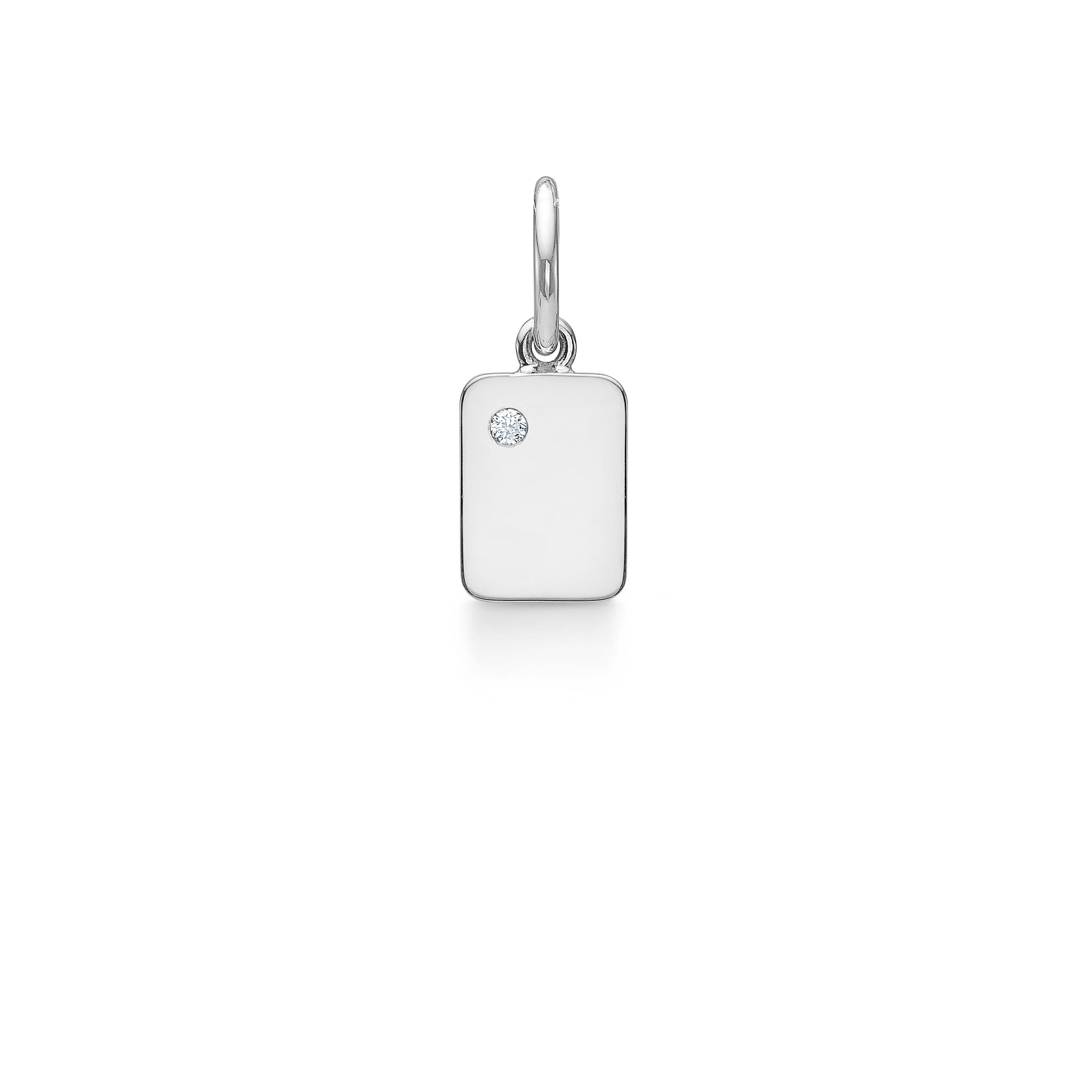 My Secret A Pendant - 18kt White Gold