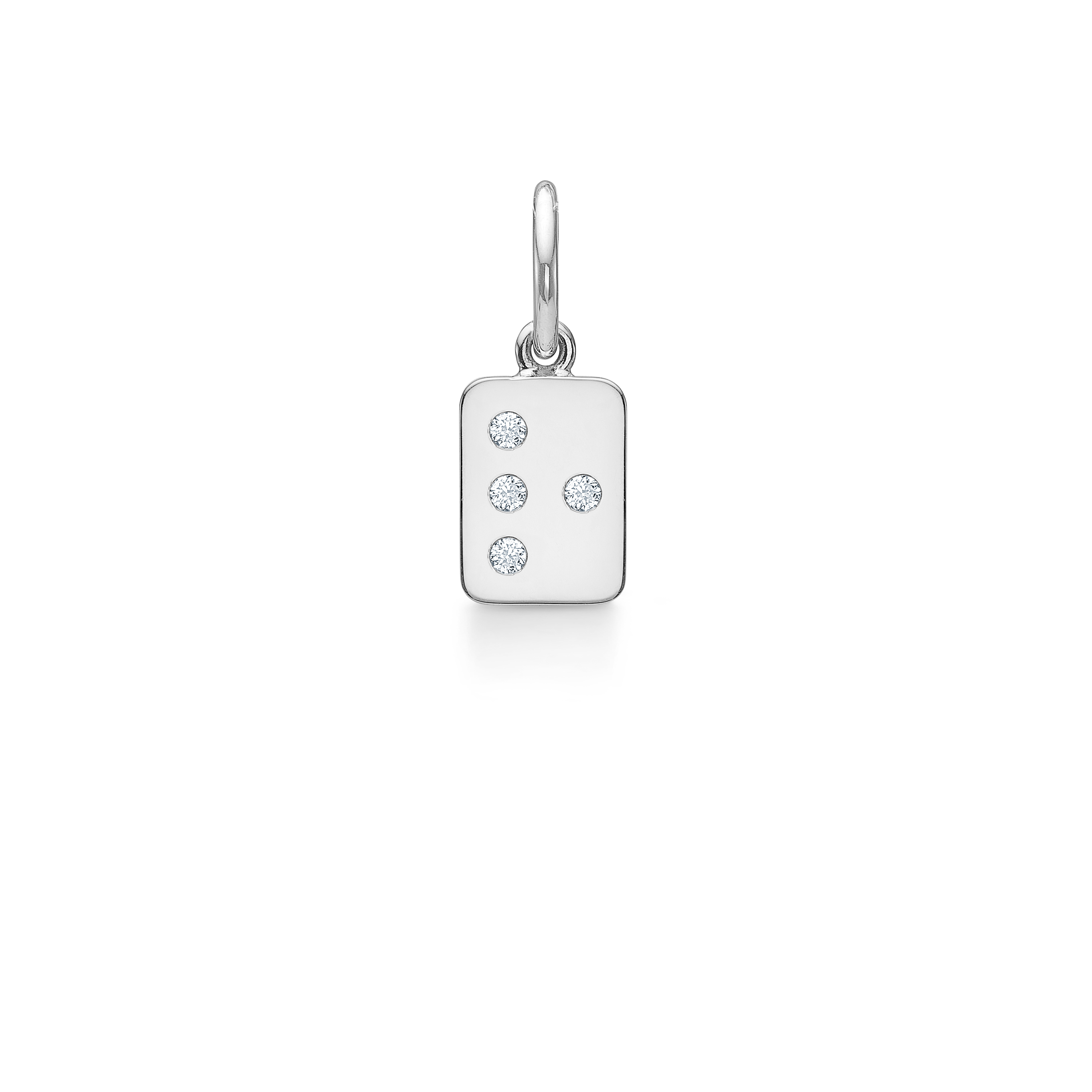 My Secret R Pendant - 18kt White Gold