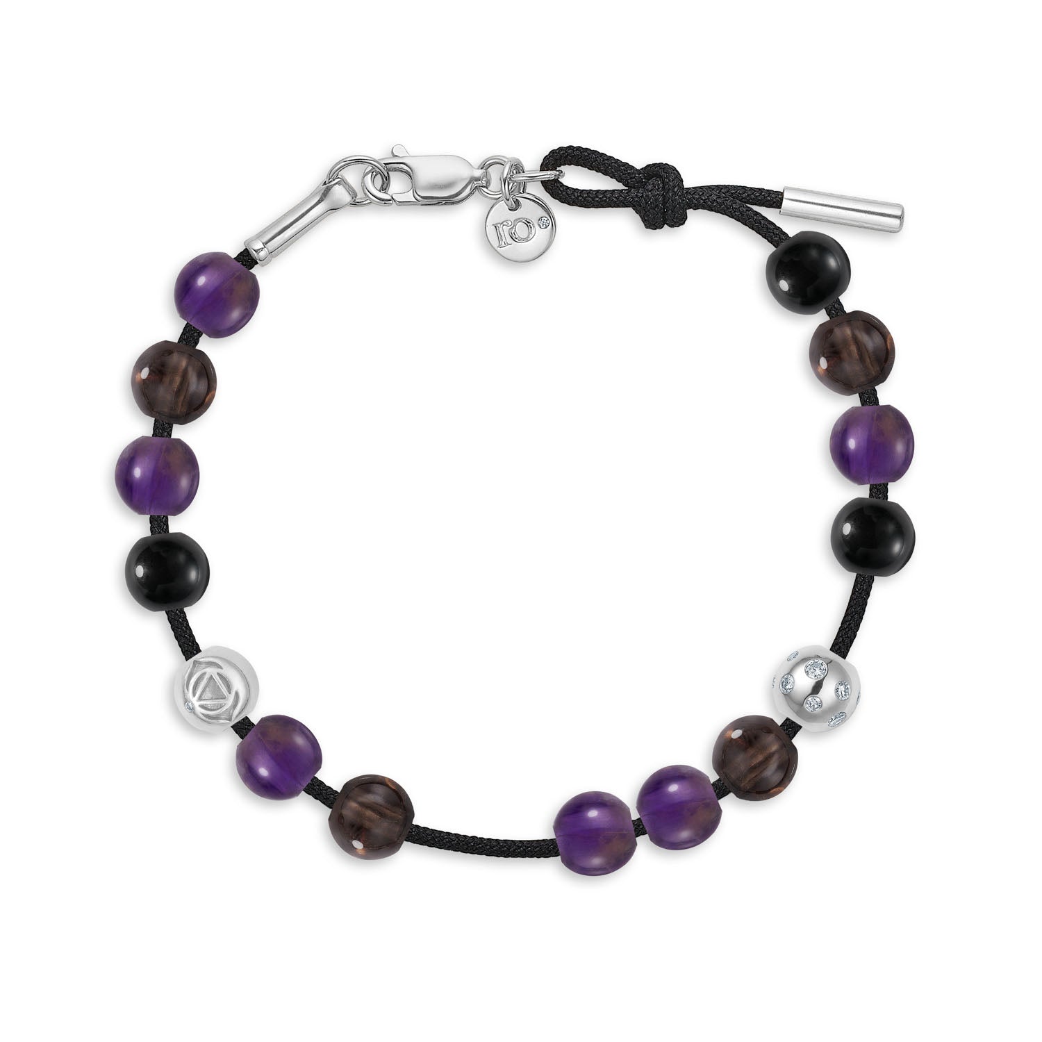 Inner Peace Third Eye Chakra Bead - 18kt White Gold