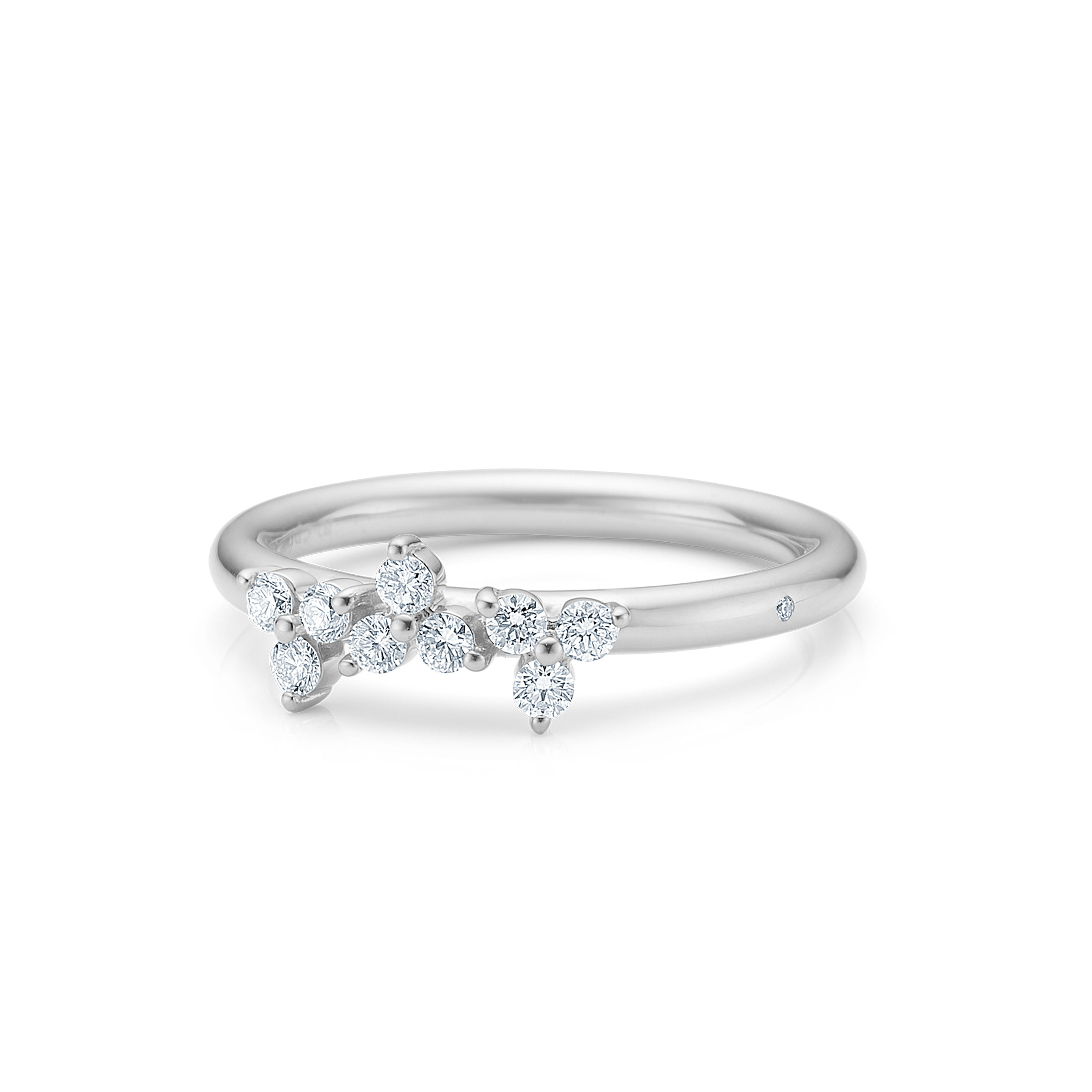 Fryd Diamond Ring M - 18kt White Gold