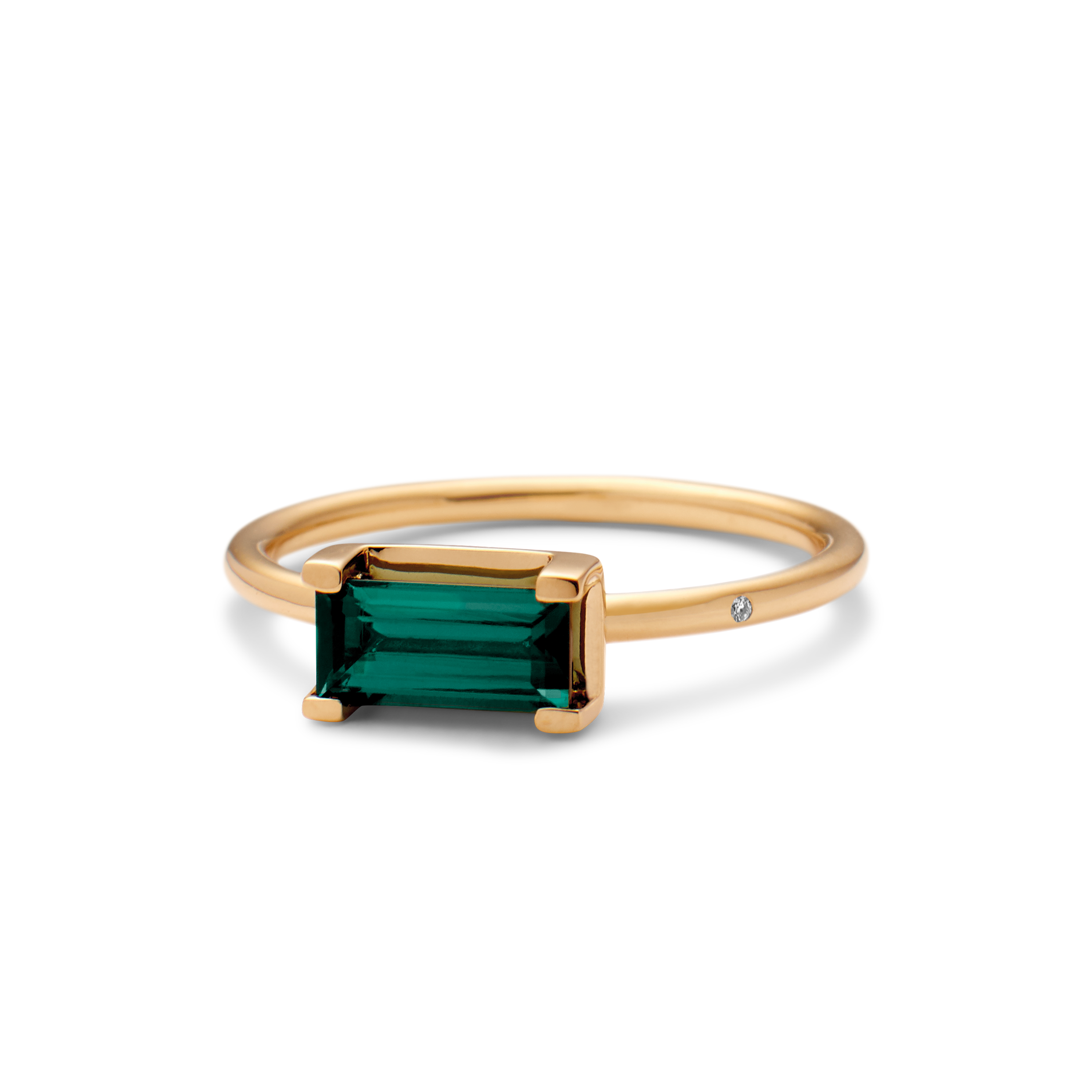 Nord Green Ring - 18kt Yellow Gold