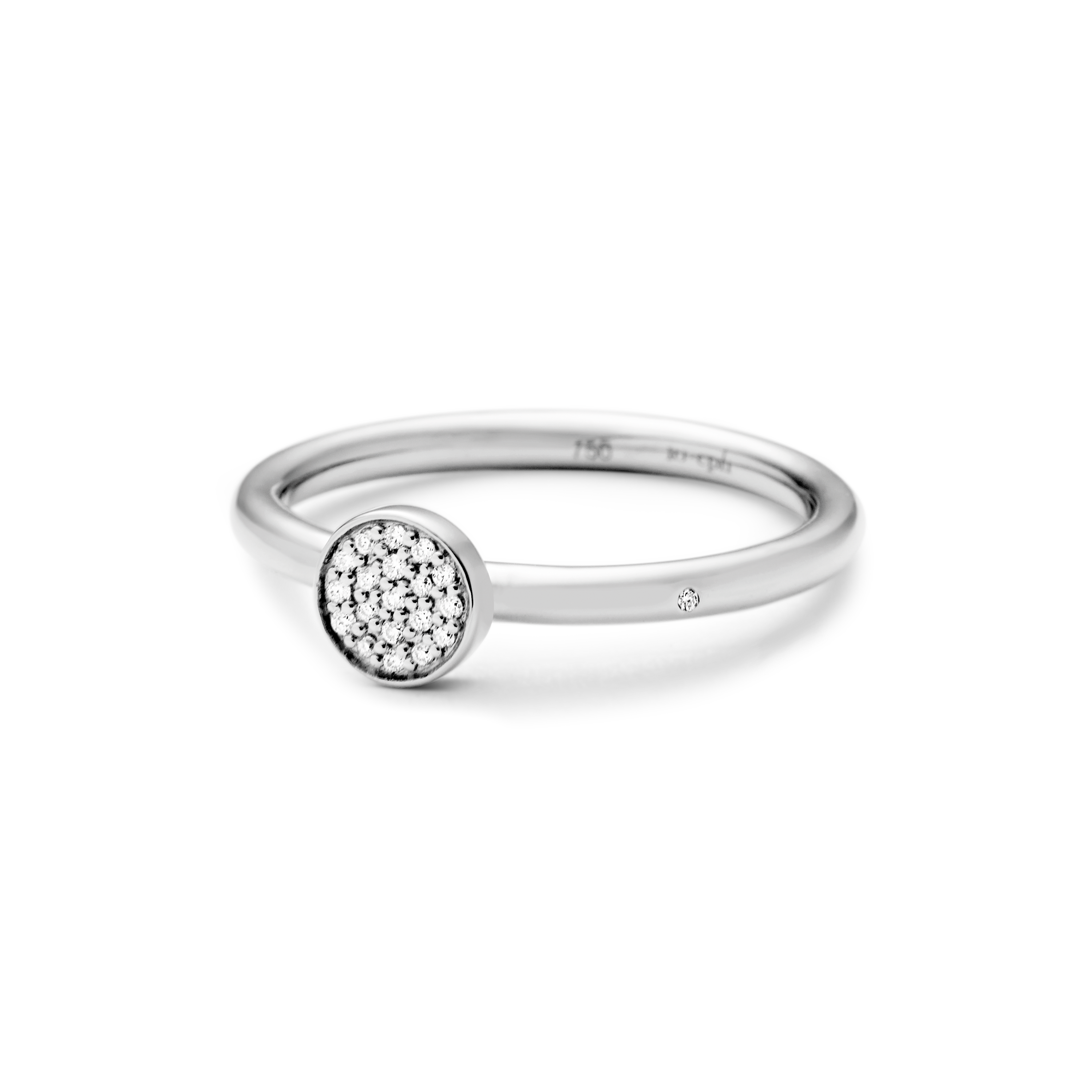 Rock Classic Diamantring S - 18kt Hvitt Gull