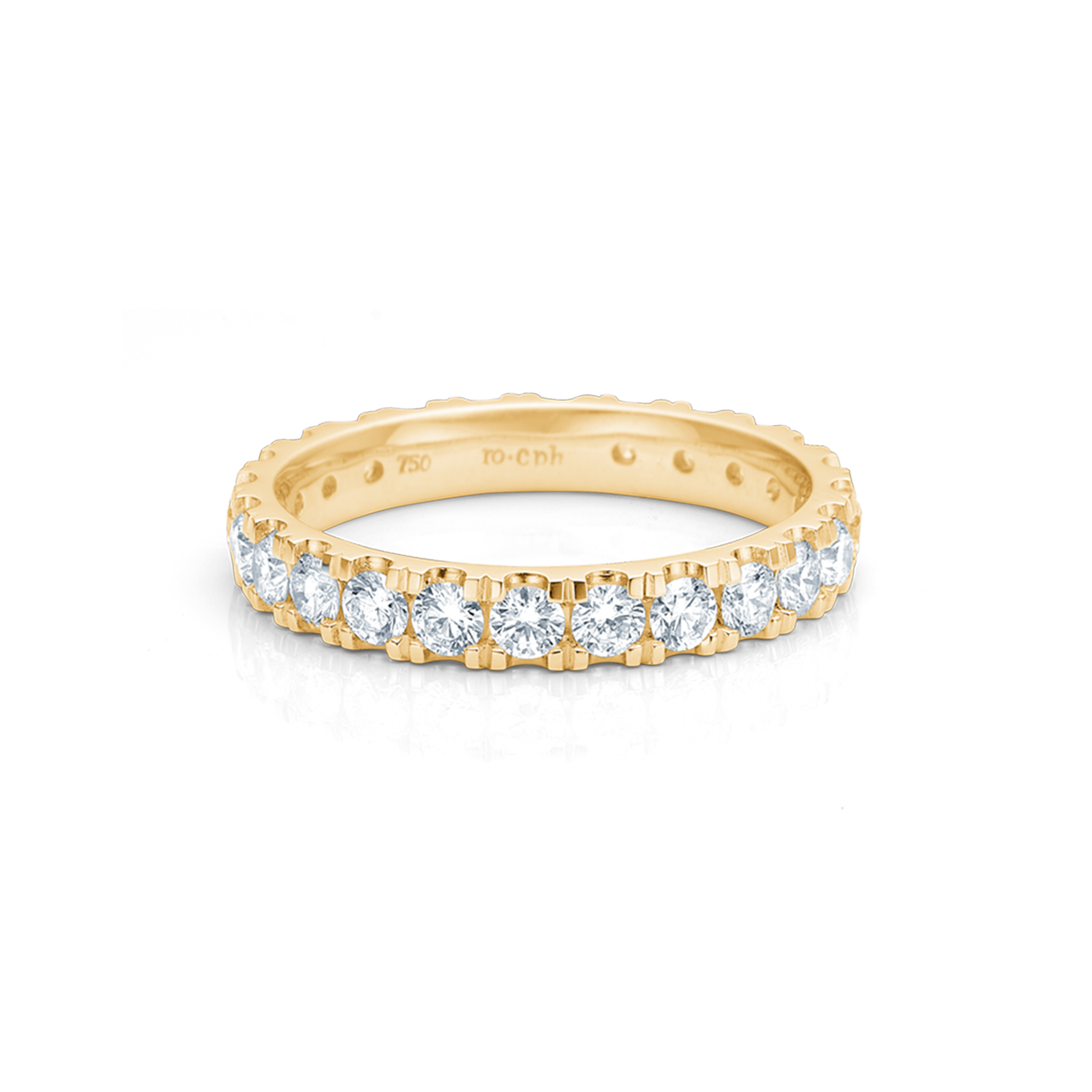 Meant to be her classic diamantring - 18kt Gult Gull