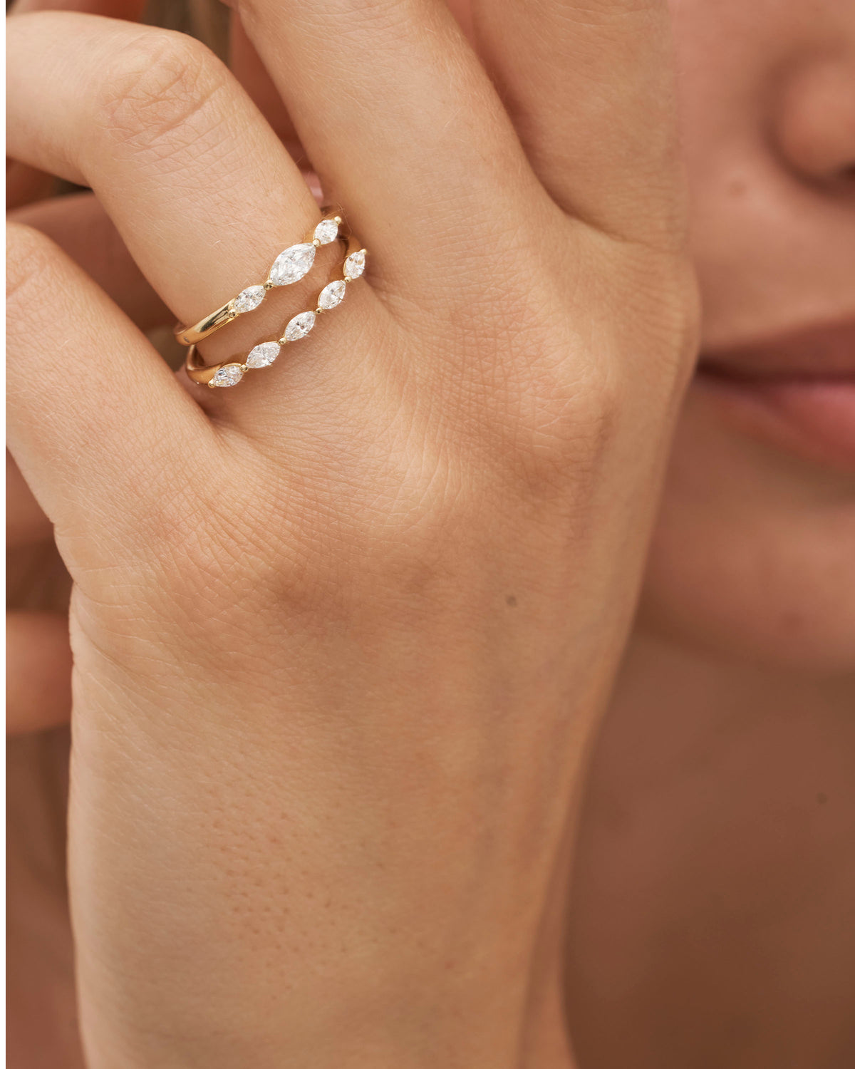 Meant to Be Her Love Ring - 18kt Gult Gull