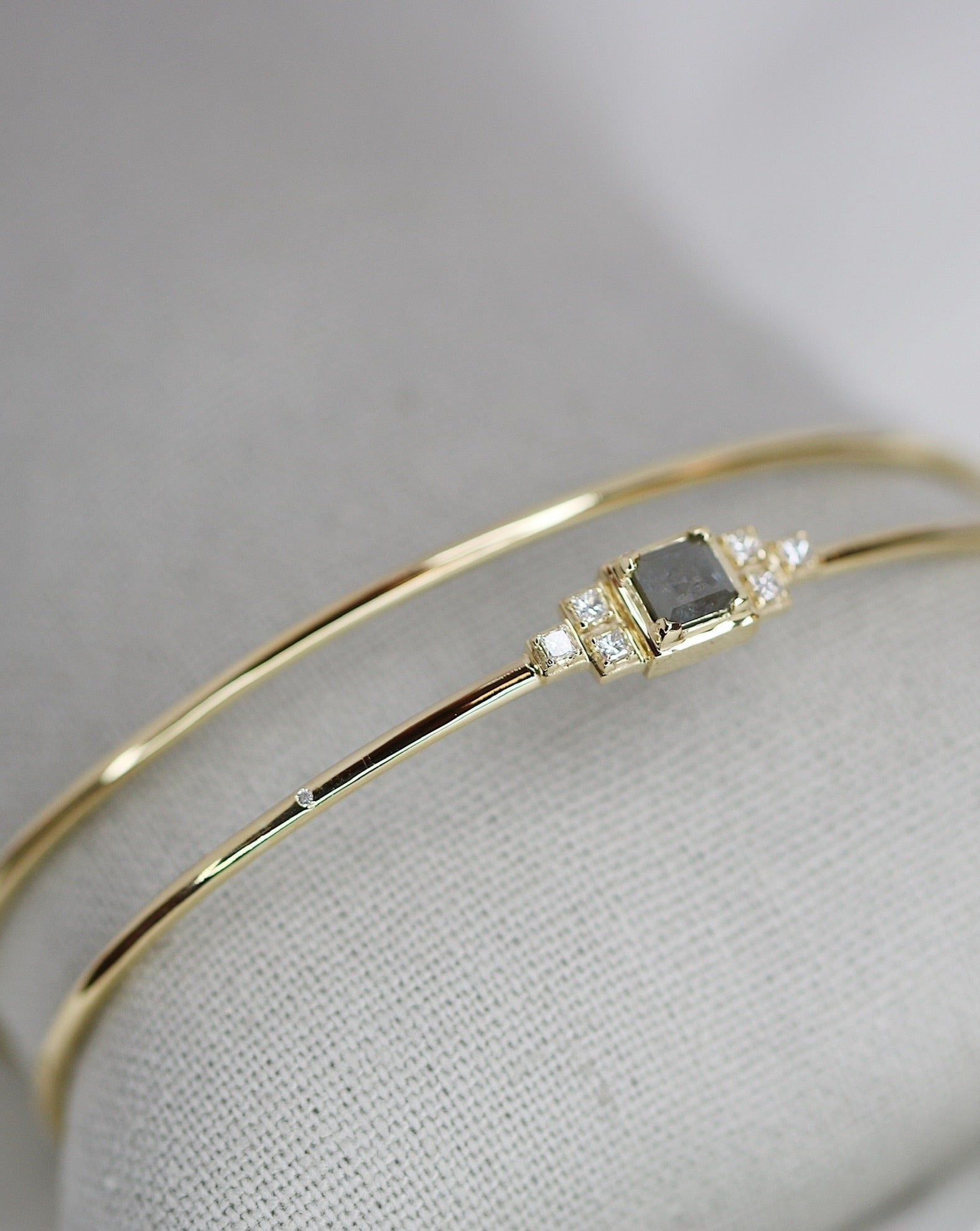 Raw armring - 18kt Gult Gull