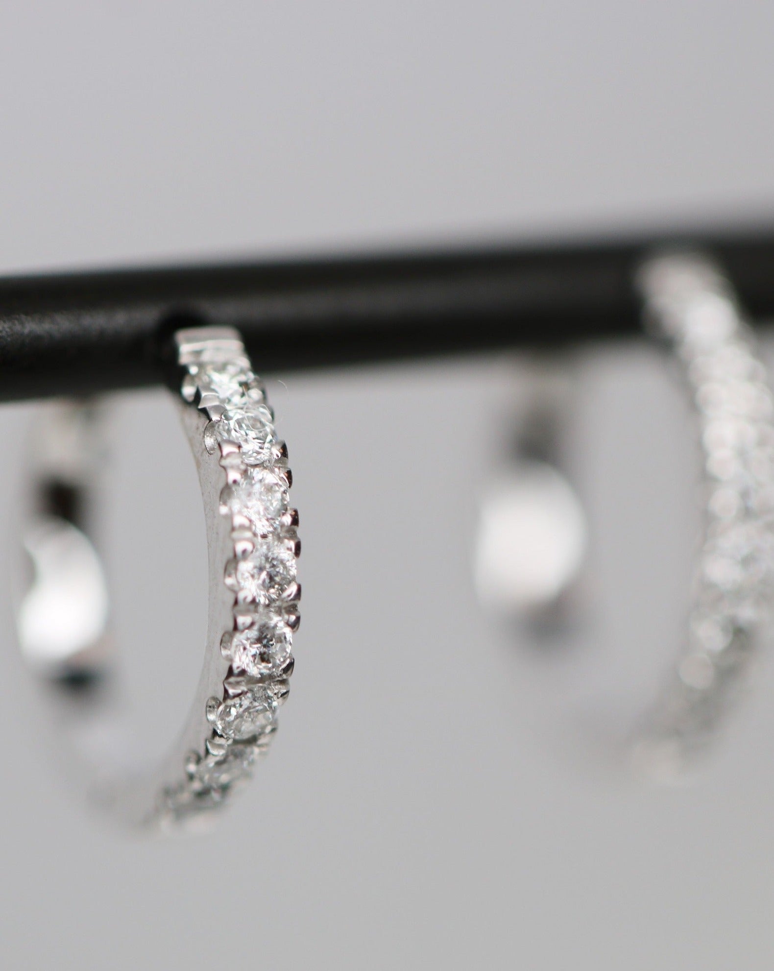 Rock Classic Diamond Creol XS - 18kt White Gold