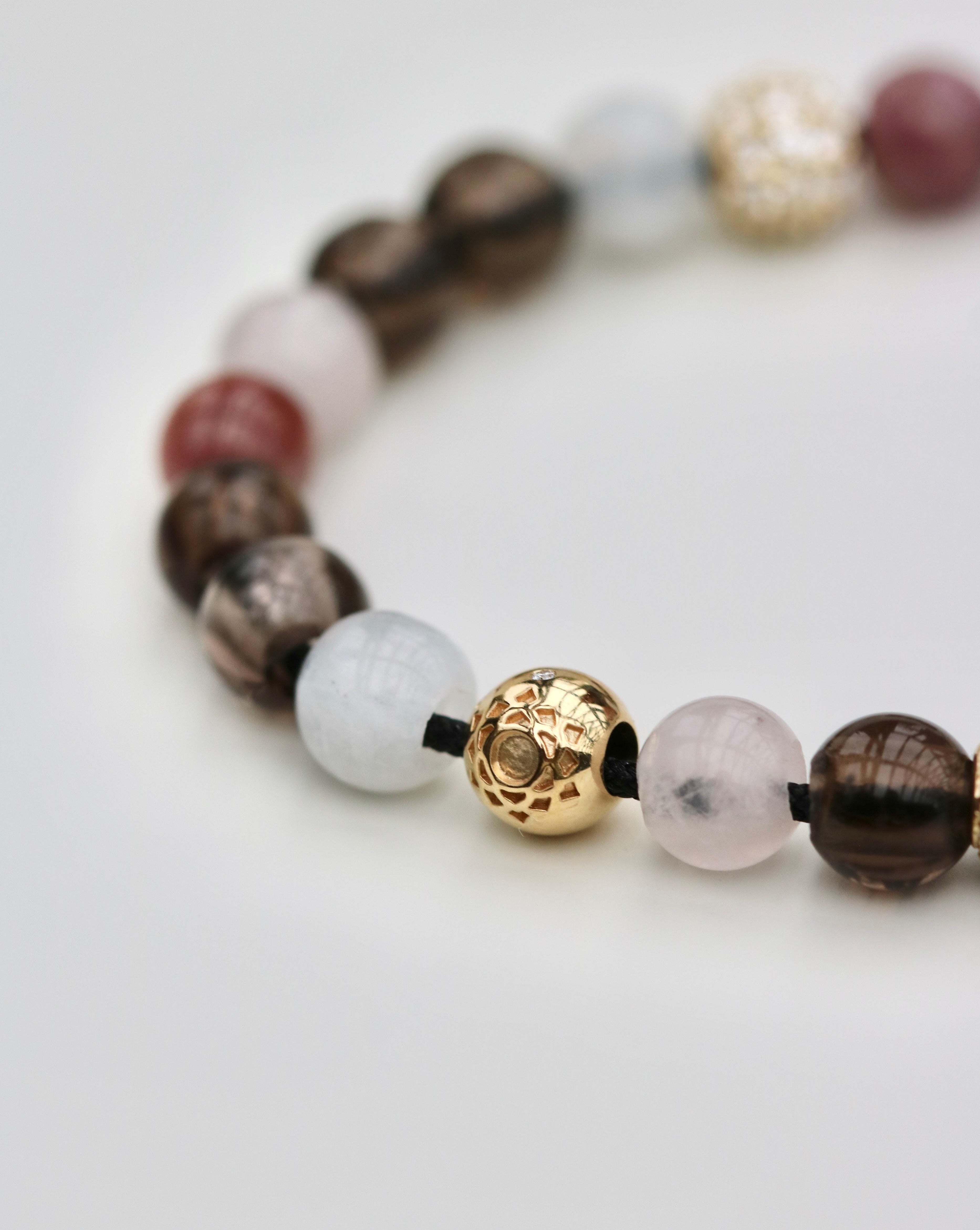 Inner Peace Crown Chakra Bead - 18kt White Gold