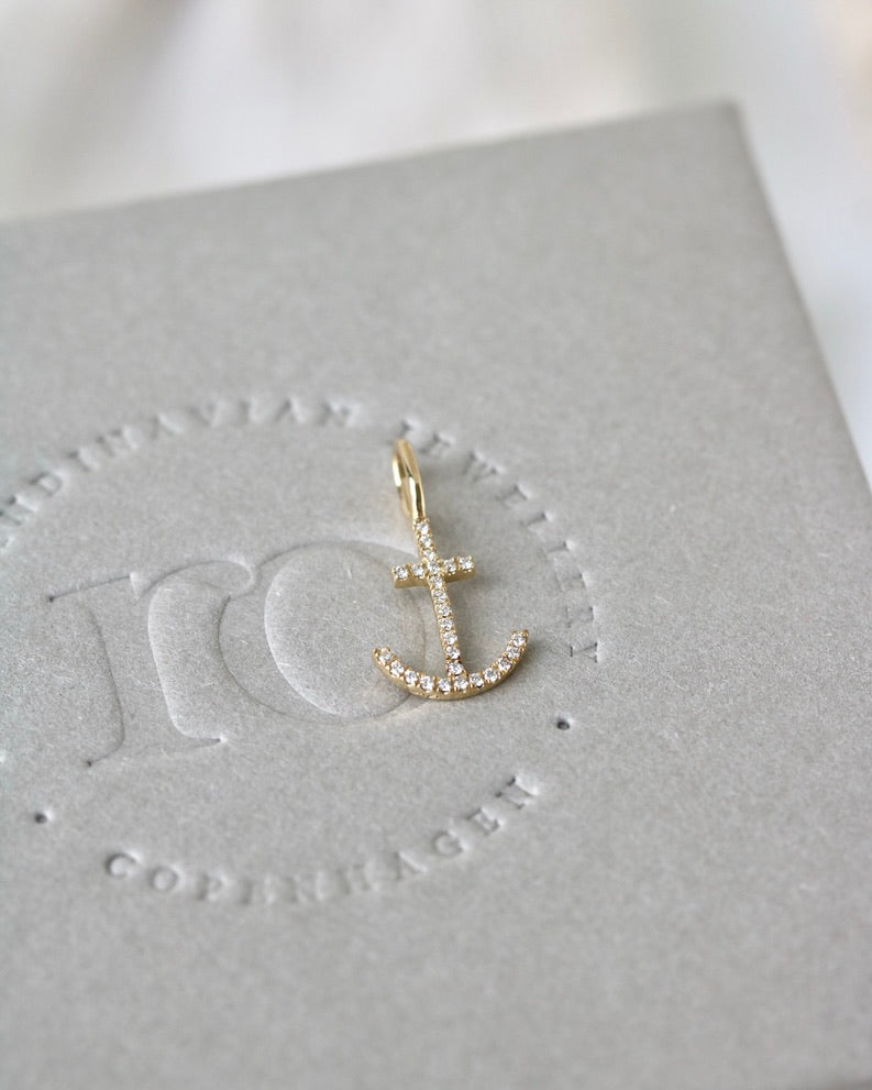 Symbols Håp Diamant Anheng - 18kt Gult Gul