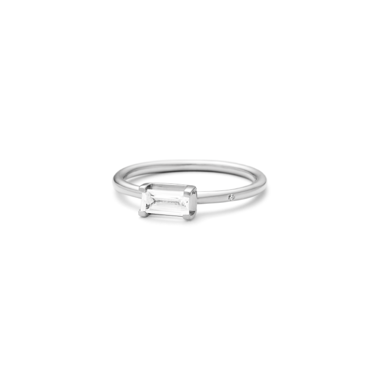 Nord White Ring S - 18kt White Gold