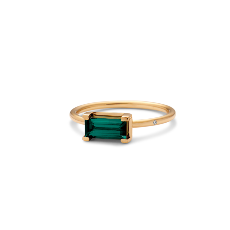 Nord Green Ring - 18kt Yellow Gold