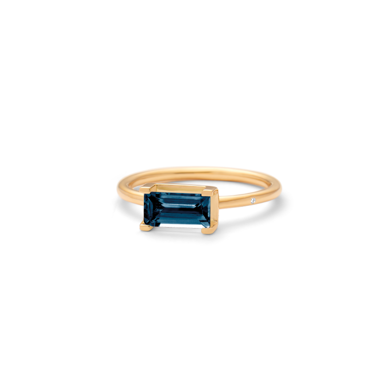 Nord London Blue Ring - 18kt Yellow Gold