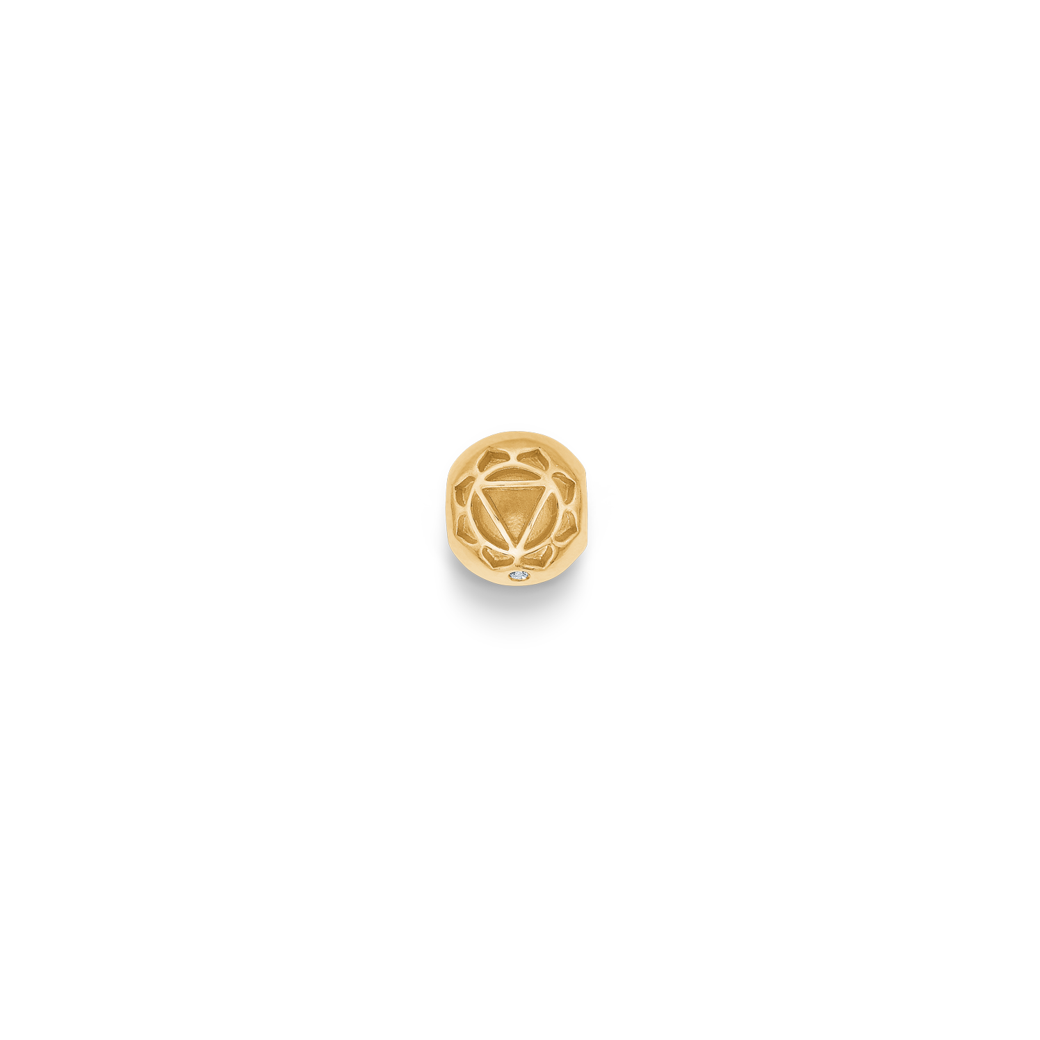 Inner Peace Solar Plexus Chakra Bead - 18kt Yellow Gold