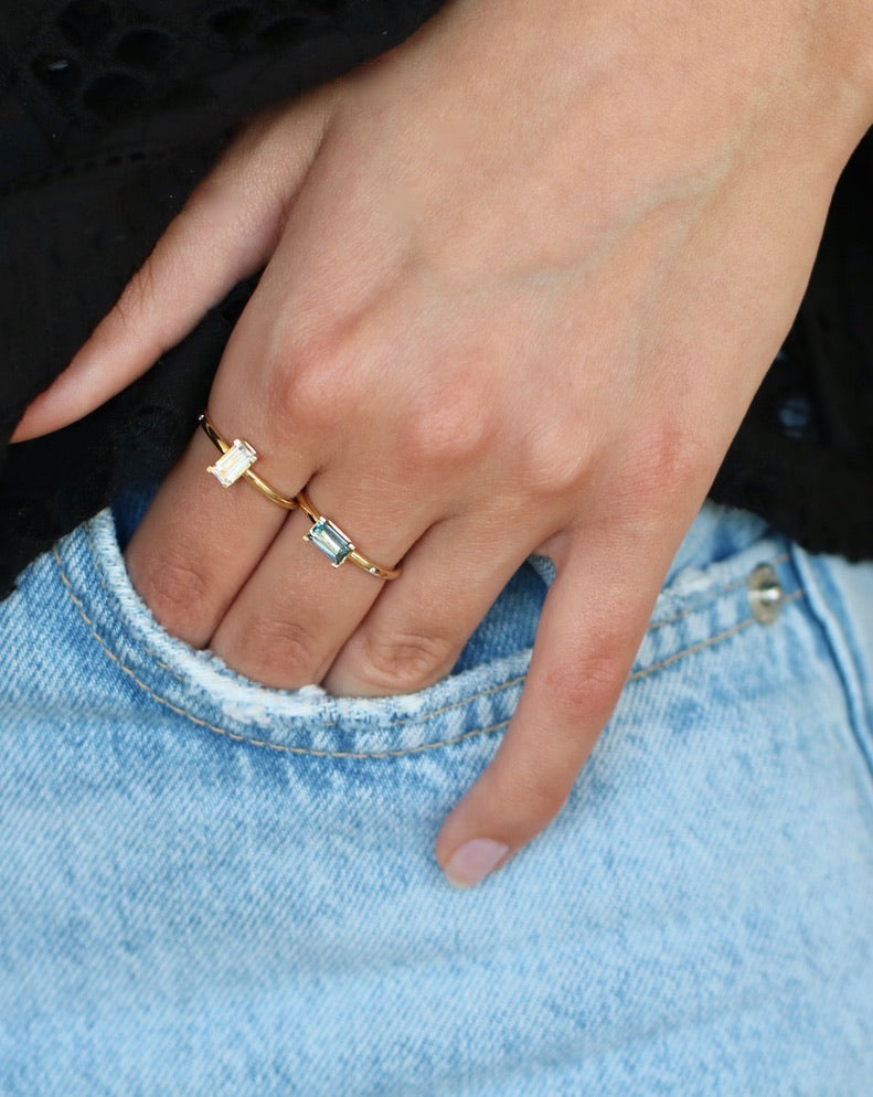 Nord London Blue Ring S - 18kt Yellow Gold