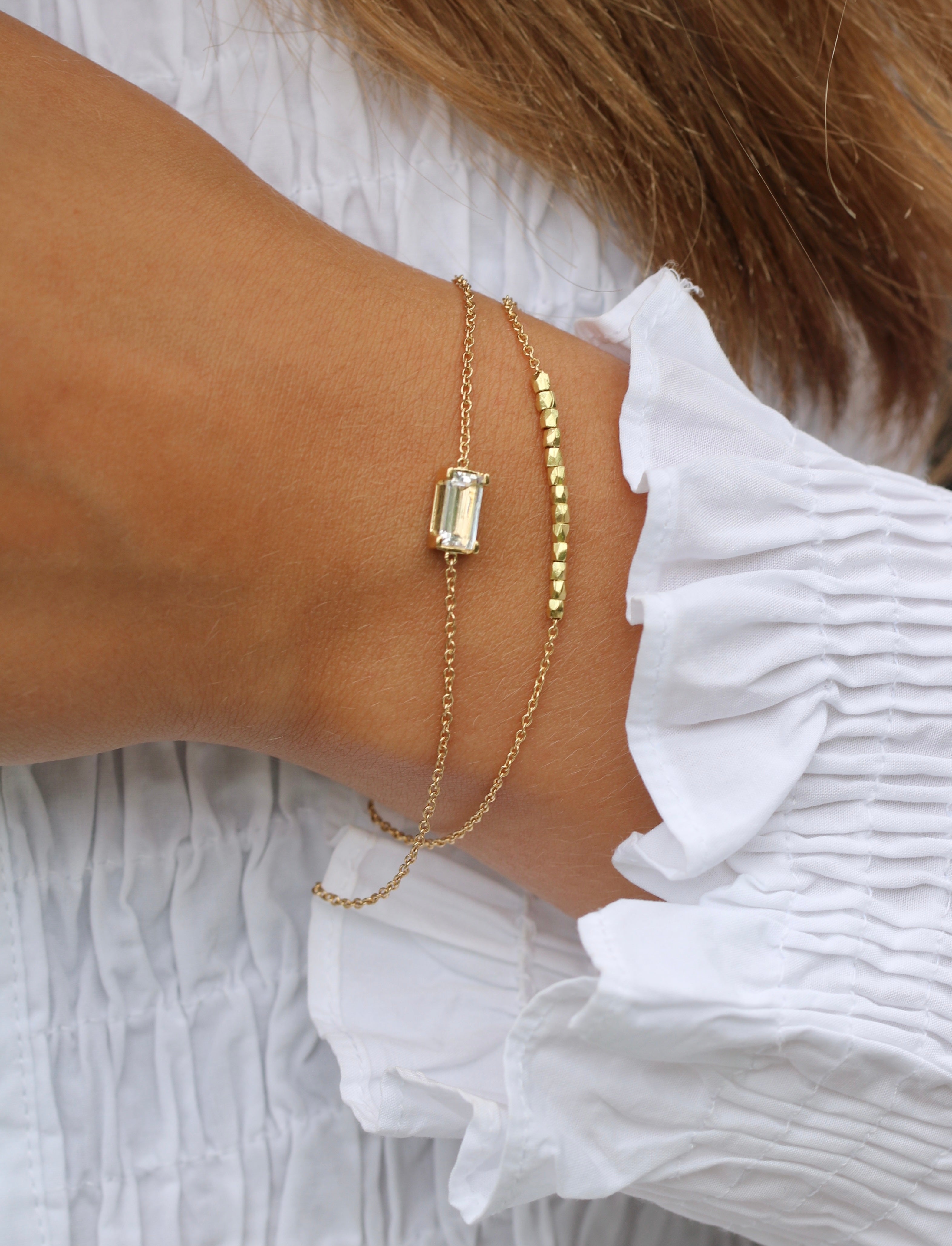 Rock Beads Me Bracelet - 18kt Yellow Gold