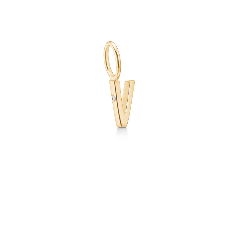 My V Pendant - 18kt Yellow Gold