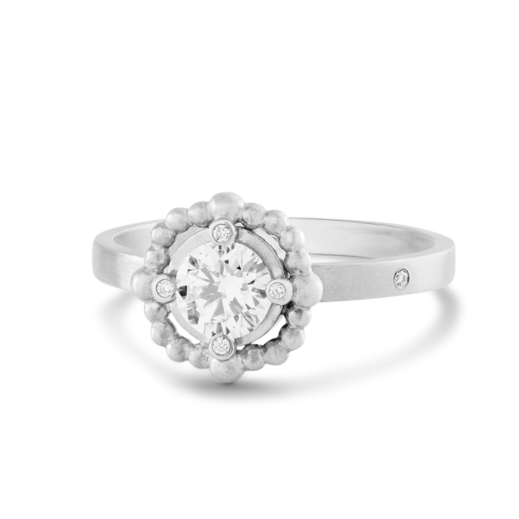 Meant to Be diamantring - 18kt Hvitt Gull