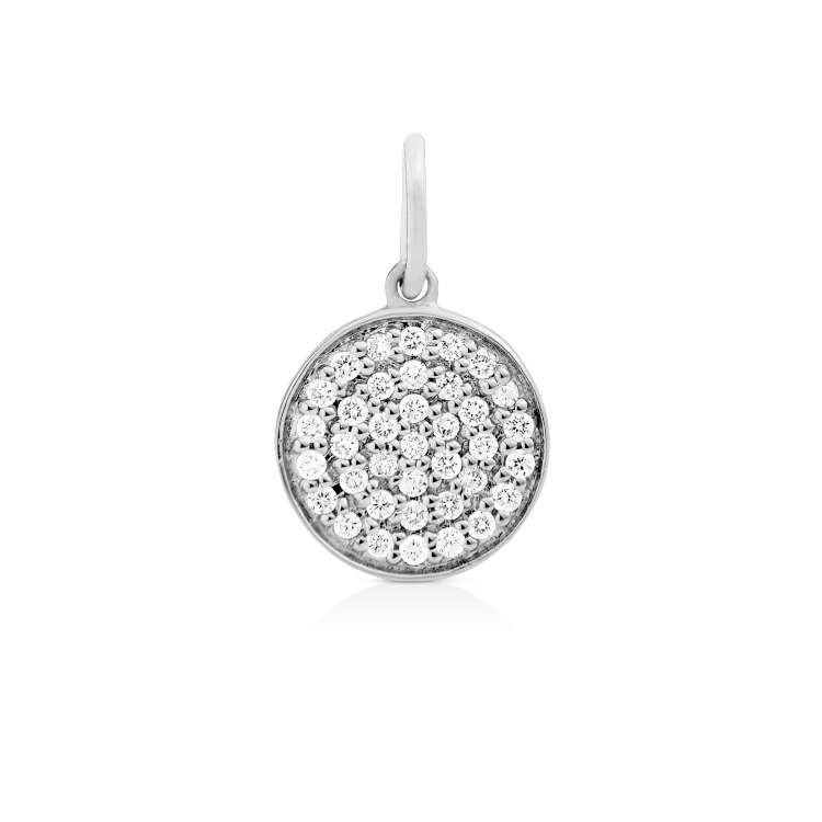 Rock Classic Diamant Anheng - 18kt Gult Gull