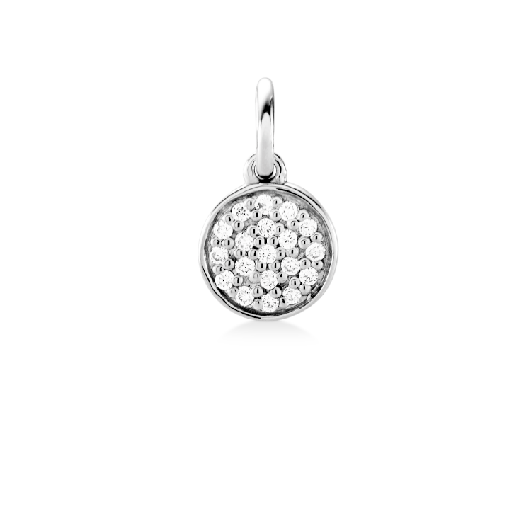 Rock Classic Diamant Anheng S - 18kt Hvitt Gull