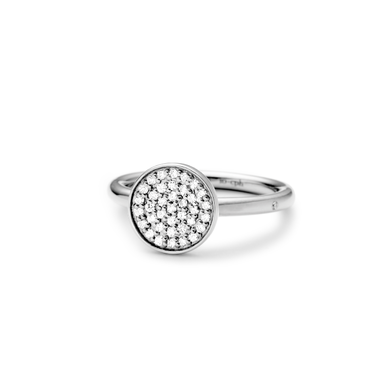 Rock Classic Diamantring - 18kt Hvitt Gull